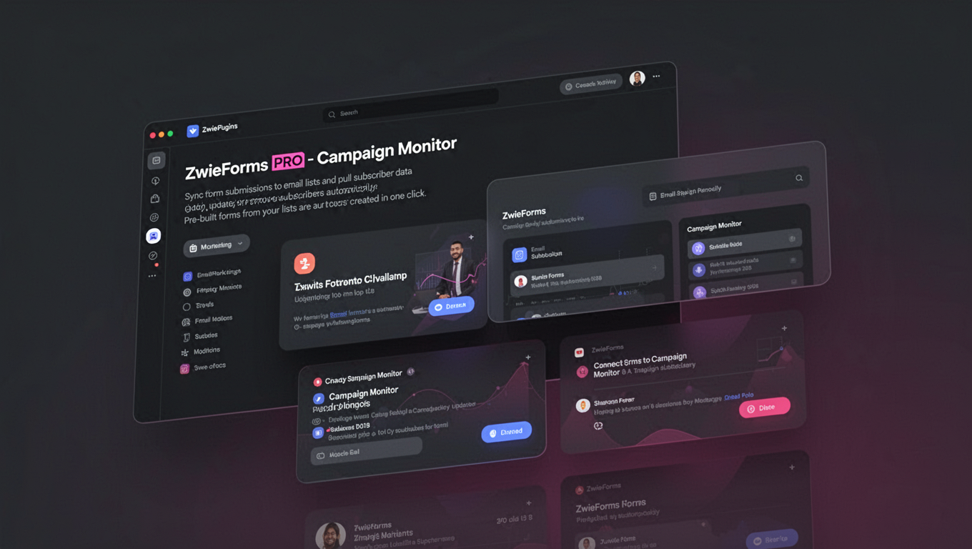 Preview of ZwieForms PRO - Campaign Monitor