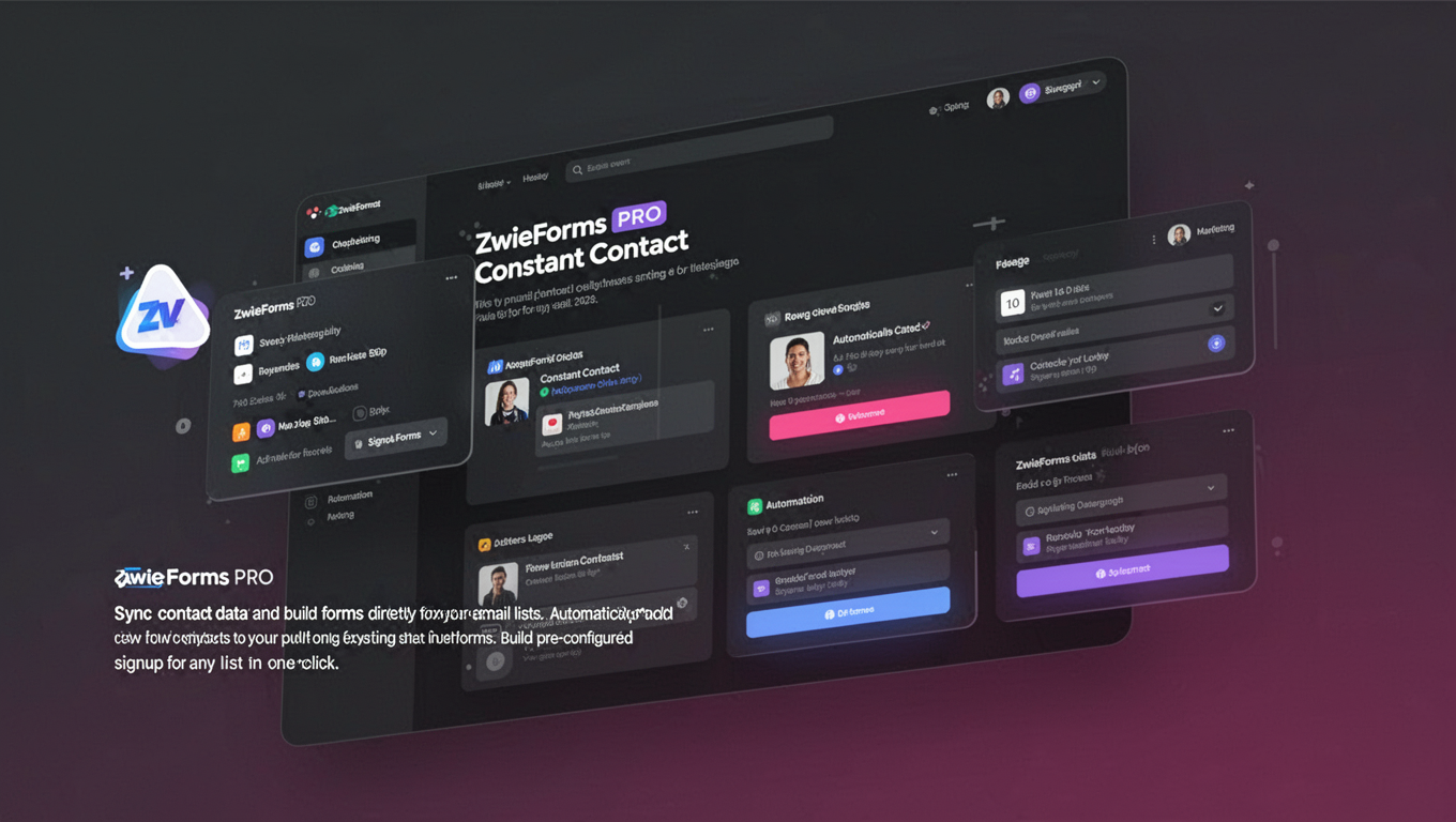 Preview of ZwieForms PRO - Constant Contact