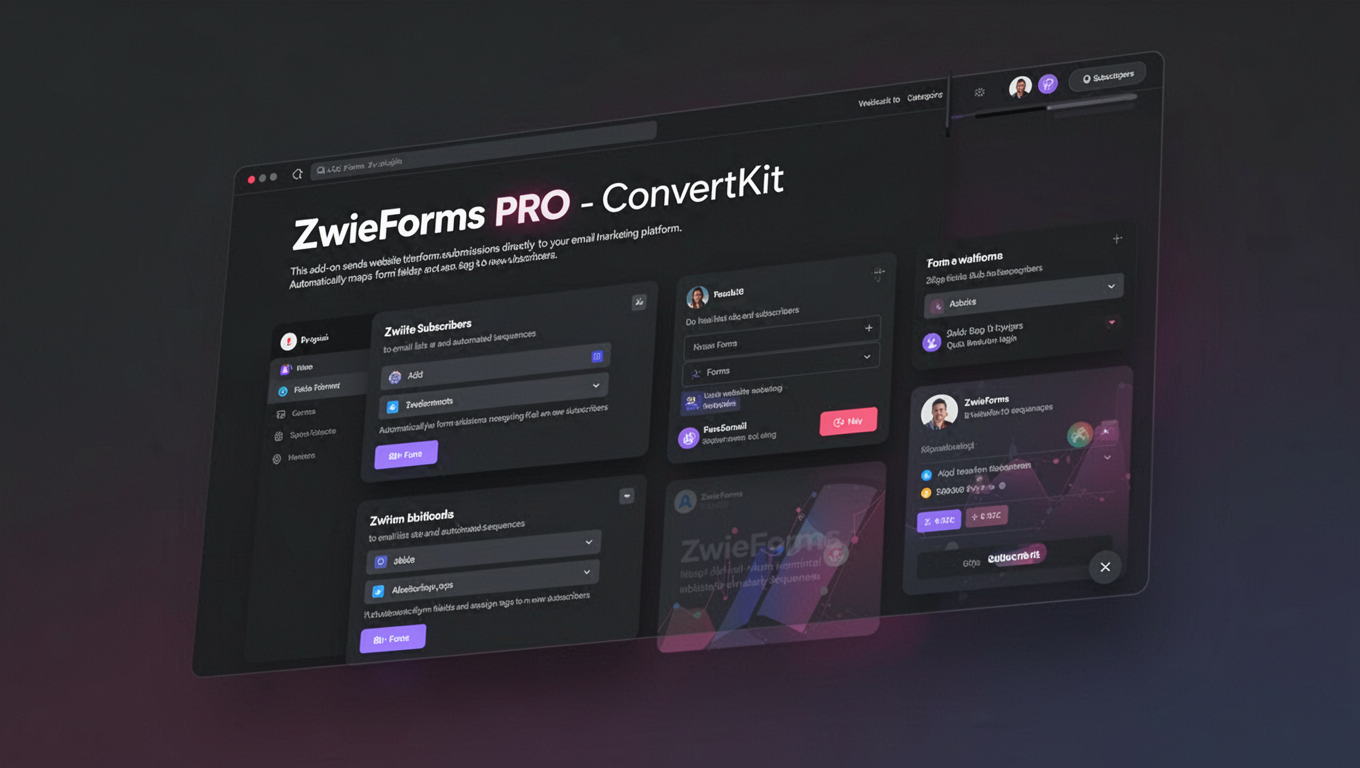 Preview of ZwieForms PRO - ConvertKit