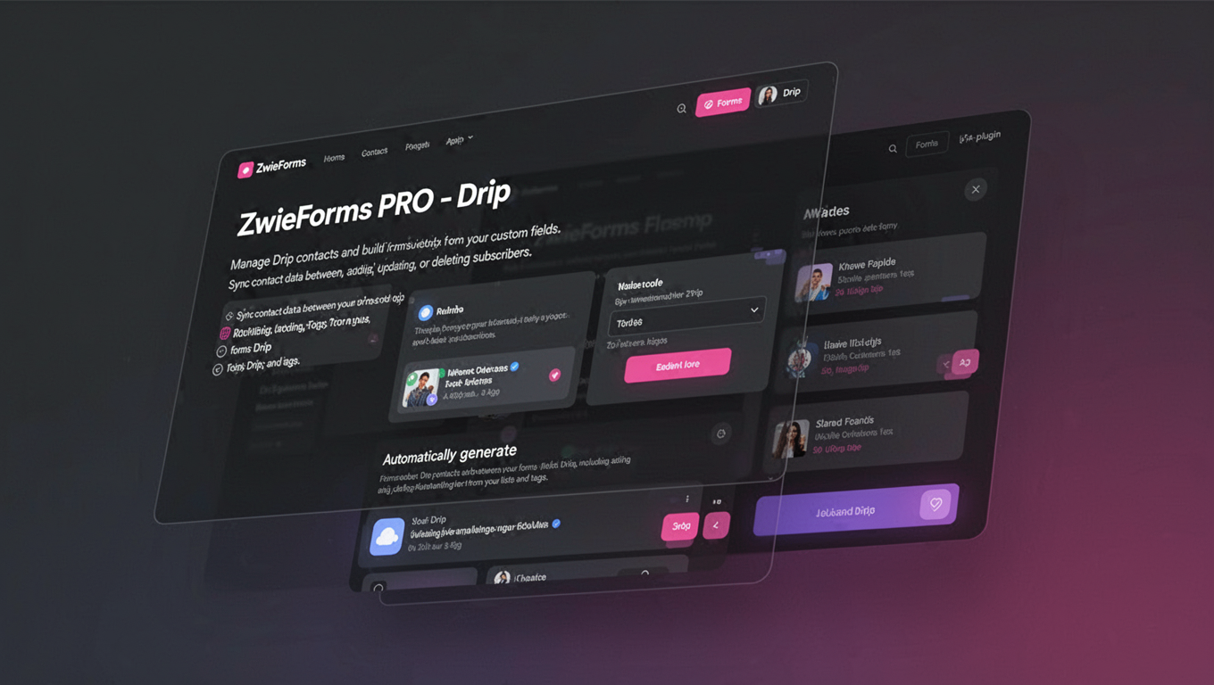 Preview of ZwieForms PRO - Drip