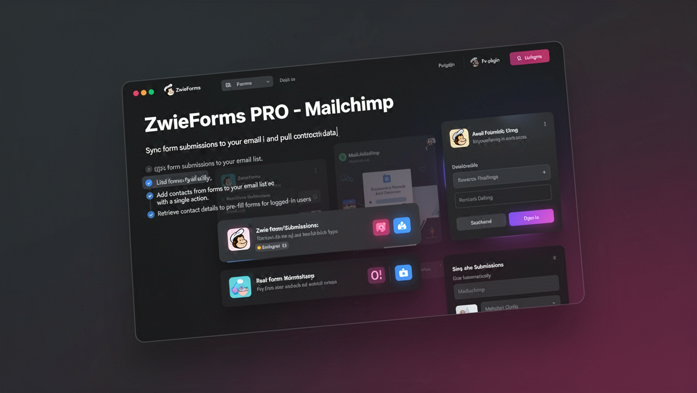 Preview of ZwieForms PRO - Mailchimp