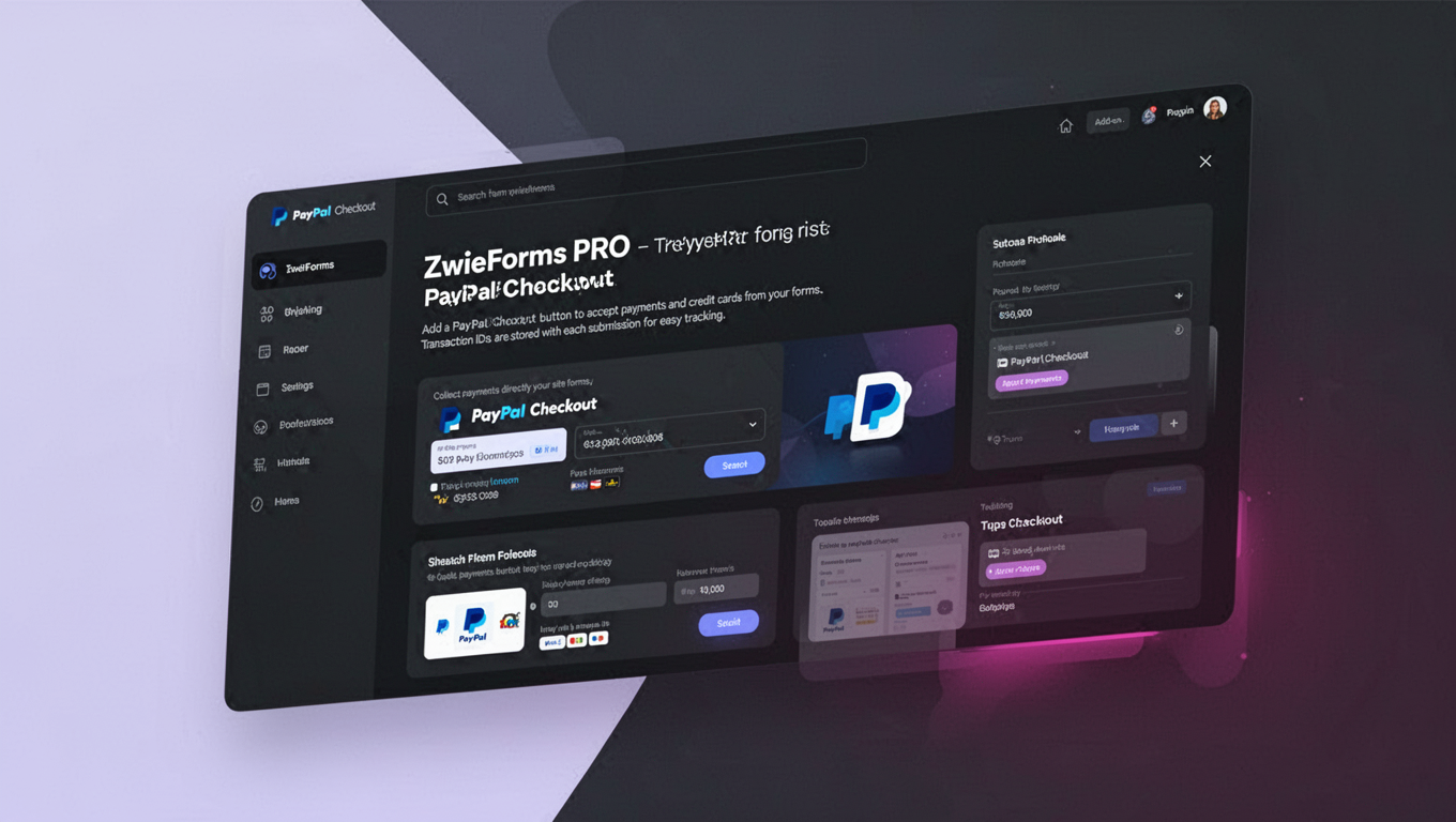 Preview of ZwieForms PRO - PayPal Checkout