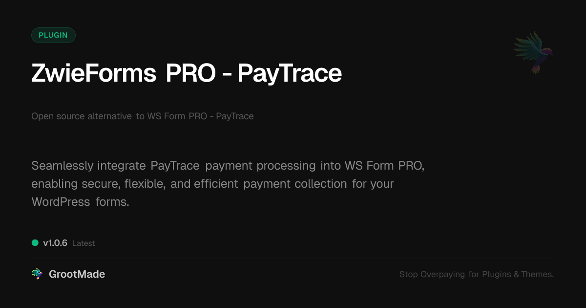 Preview of ZwieForms PRO - PayTrace