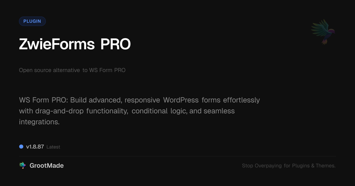 Preview of ZwieForms PRO