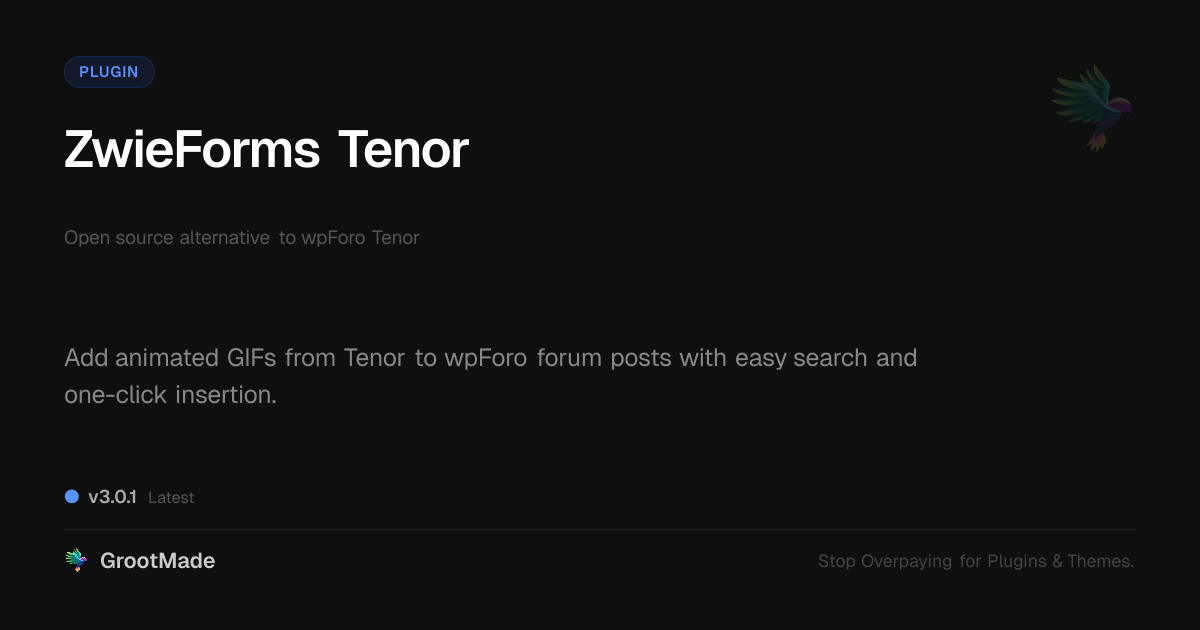 Preview of ZwieForms Tenor