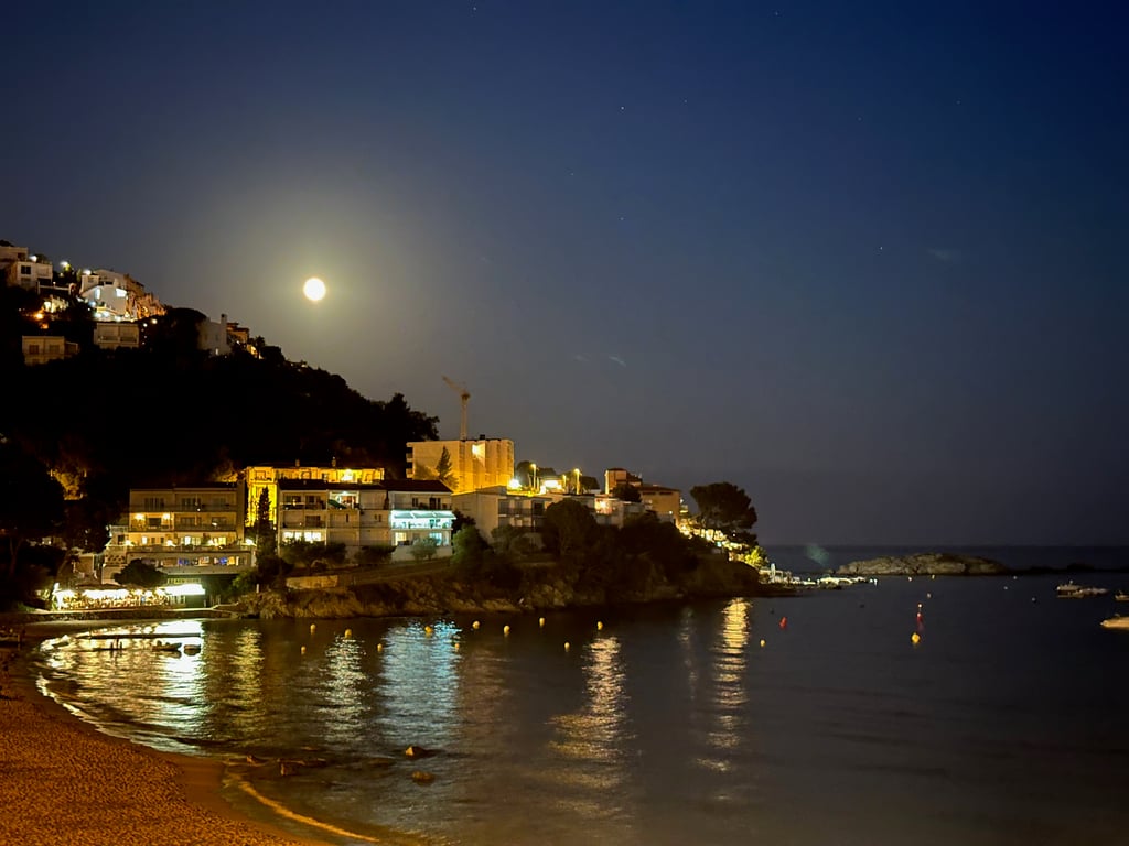 Moonrise Over the Mediterranean