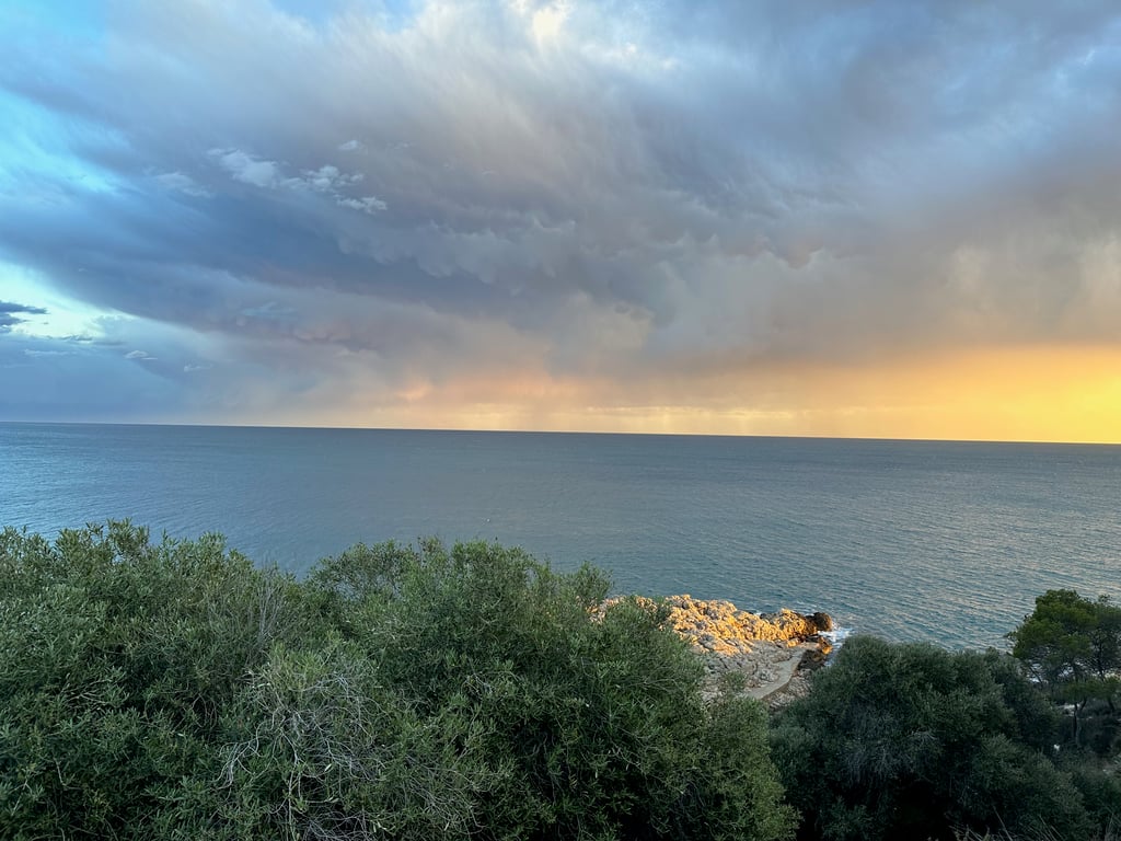 Dramatic Sunset Over the Mediterranean