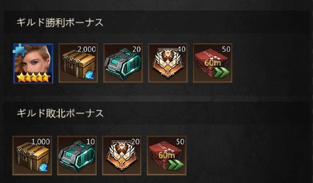 パズル＆サバイバル　ギルド制覇報酬