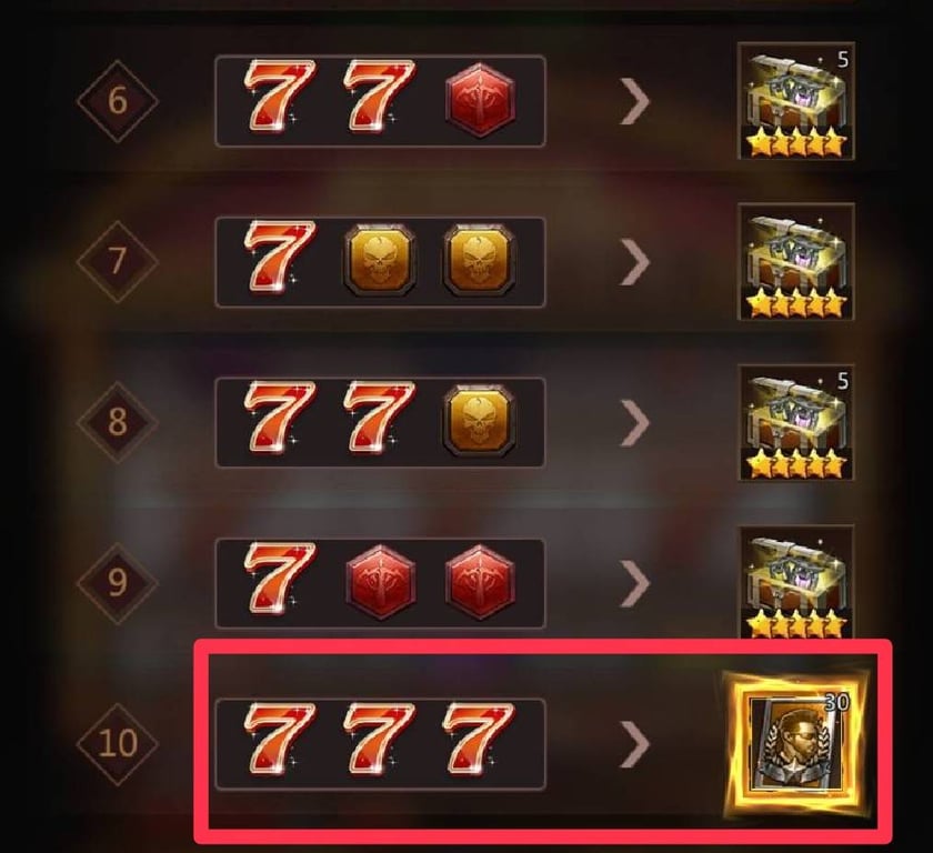 パズル＆サバイバル　ラッキーセブン確率②