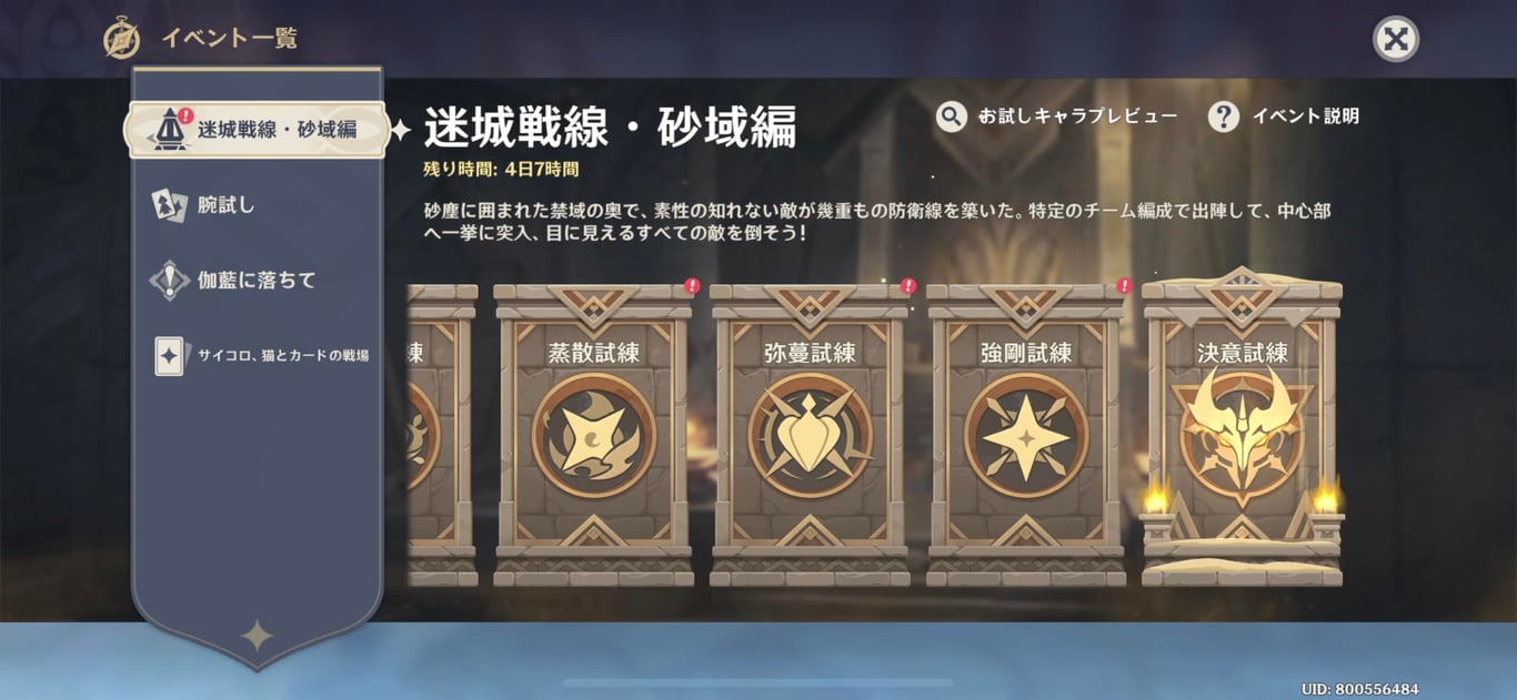 迷城戦線・砂域編