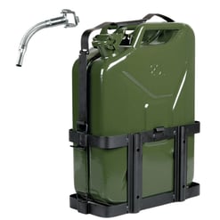 Jerrycan Militaire Métal – 20 L + Support & Bec Flexible