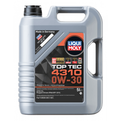 LIQUI MOLY Top Tec 4310 0W-30 Fiat PSA Alfa Romeo