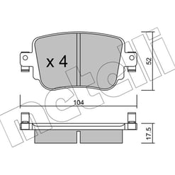 jeu de patin arrière vw