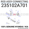 bielle moteur kia rio