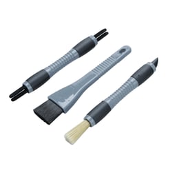 Set de 3 brosses et 5 têtes pour nettoyage intérieur