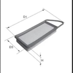 Misfat Filtre à air P403