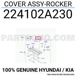couvercle culbuteur kia rio