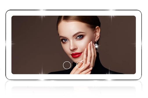 Miroir De Voiture LED 3 Modes Tactile – Pare-Soleil Maquillage Rechargeable, Lumière Naturelle & Universelle