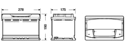 Exide EA770 77AH 760A Premium