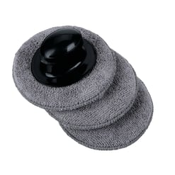 Manche avec set de 3 pads microfibres interchangeables - Ø 100 mm