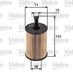 Filtre a huile VALEO 586506 Misfat L105