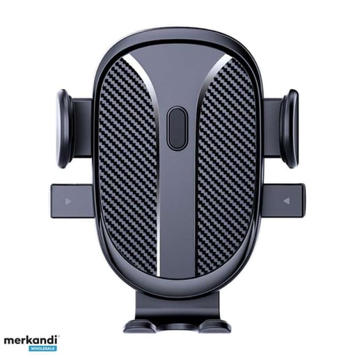 Support Téléphone Voiture à Ventouse - Design Télescopique, Universel, Noir ABS, Neuf