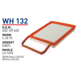 Filtre à air  Wunder WH132 Misfat P403