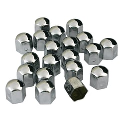 Chromed Caps, couvre-boulons en acier chromé - Ø 17 et 19mm