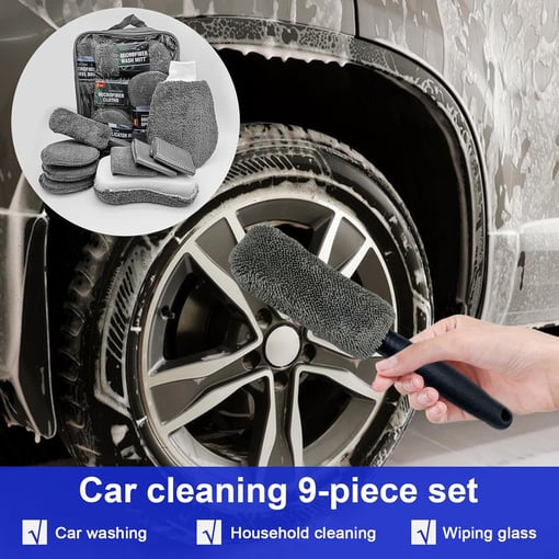 Lot De 5 Tampons Applicateurs Microfibre Pour Cire Voiture – Éponge Polissage Sans Rayures, Lavable 500 Fois