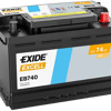 EXIDE EB740 74AH 680A