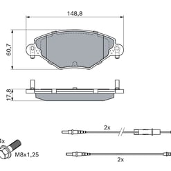 kit de plaquettes de frein, frein