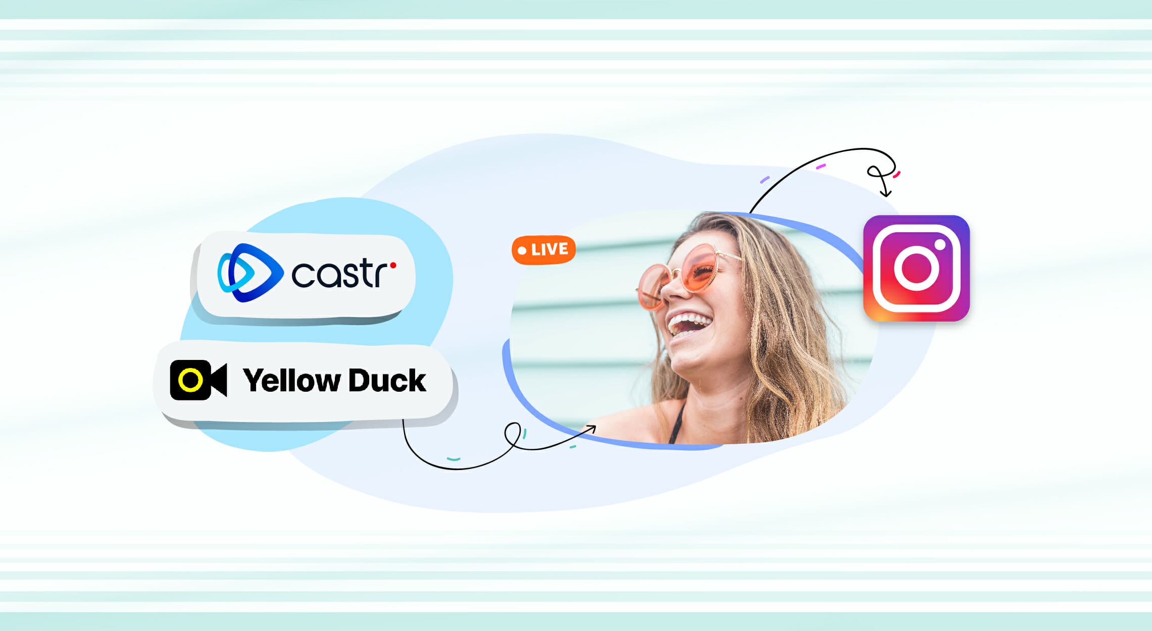 how to livestream to instagram from castr