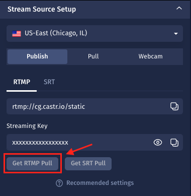 How to Get RTMP Pull Link for Your Stream on Castr
