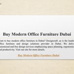 Modern Office Furniture Dubai: Upgrade Your Workspace Today!