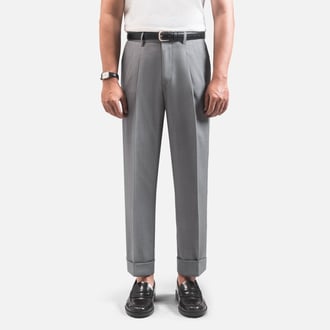 Formal Pearl Grey Ankle Cuff