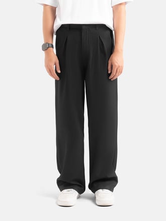 Black Classic Wide Pant