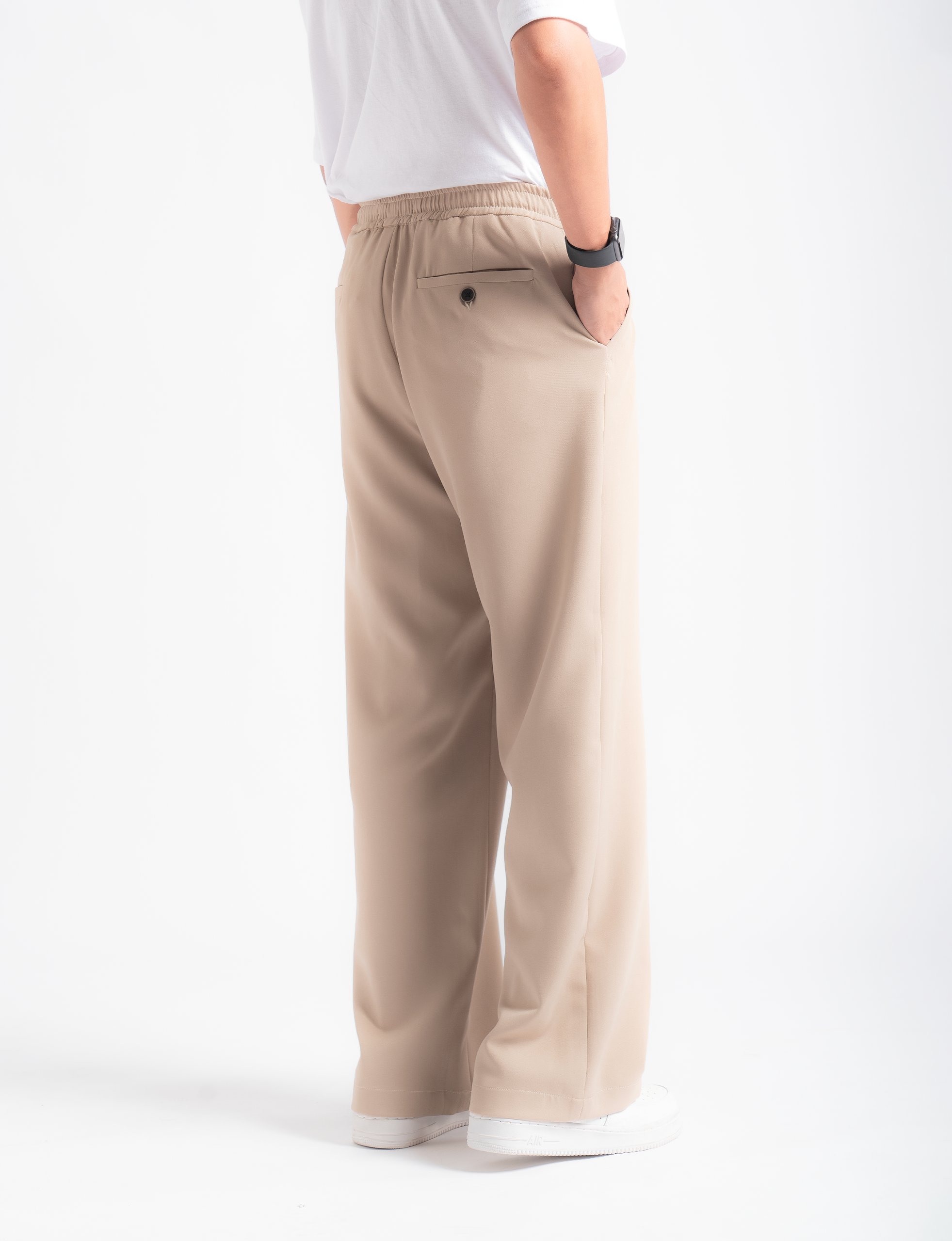 Cream Comfy Wide Pant