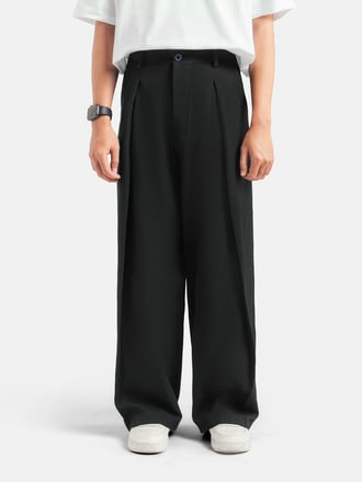 Black City Loose Wide Pant