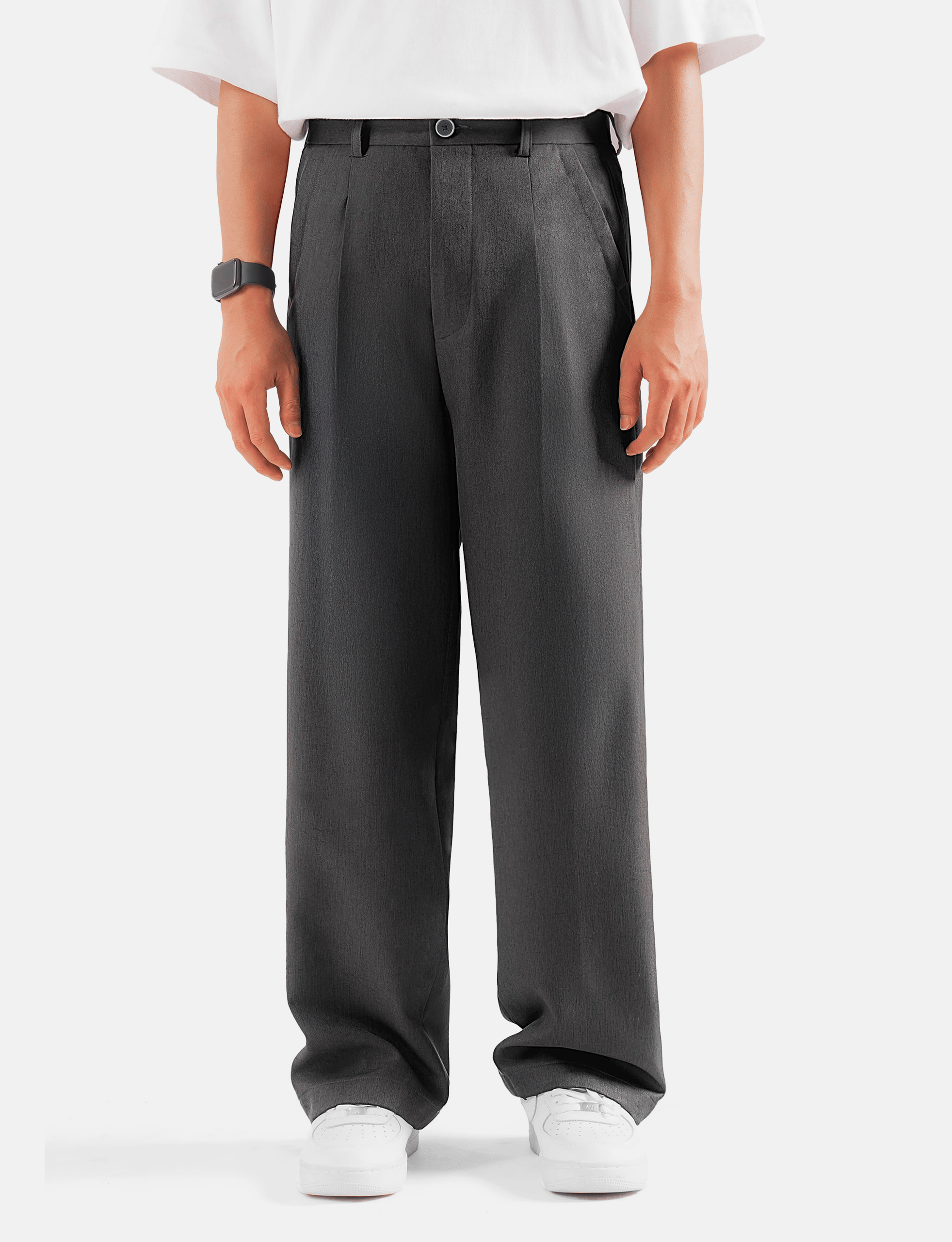 Kasual Dark Grey Wide Prime Pant
