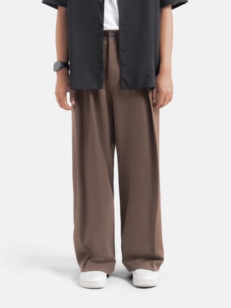 Milo Brown City Loose Wide Pant