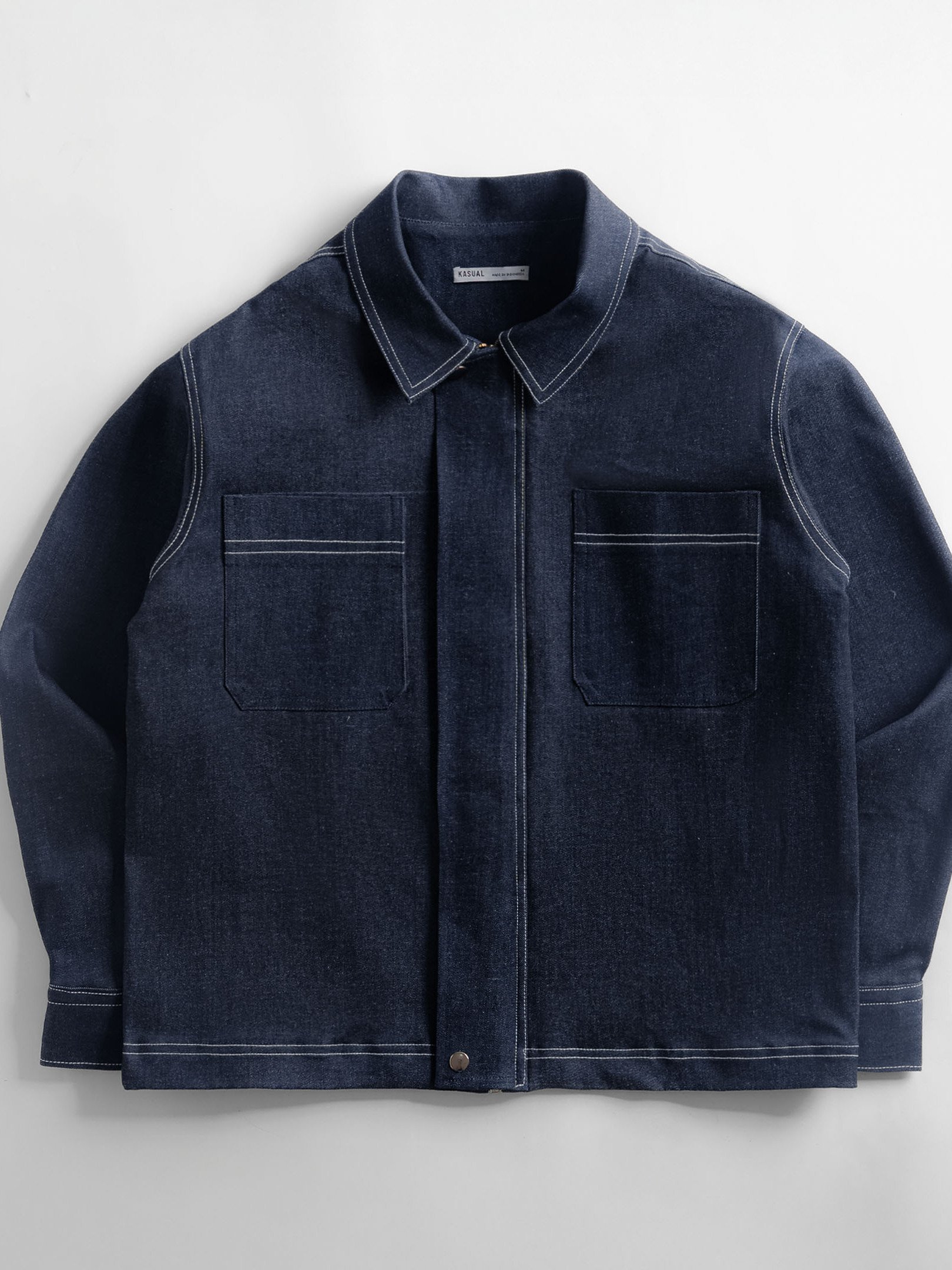 Navy Blue Work Denim Jacket