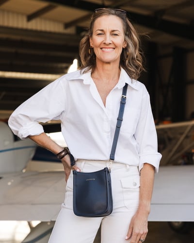 Parker Crossbody Bag - Navy - Lifestyle