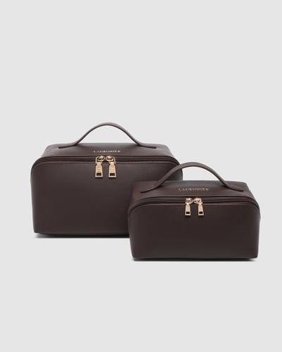 Orion & Ellis Cosmetic Case Set - Chocolate