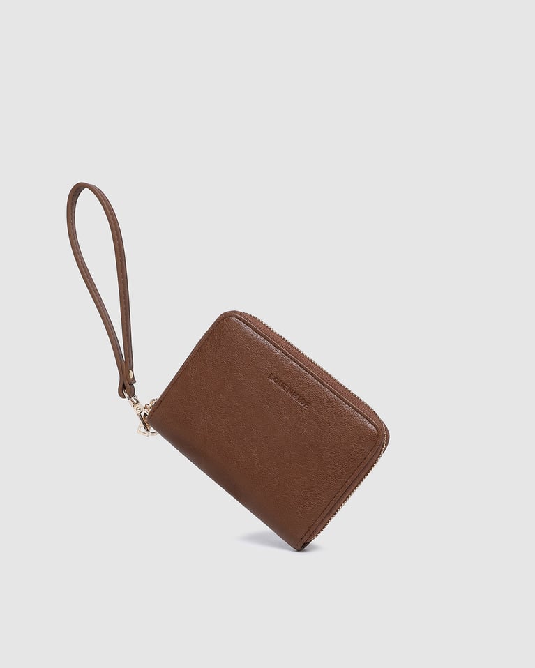 Louenhide Helena Eden Saddle Wallet Set Cognac