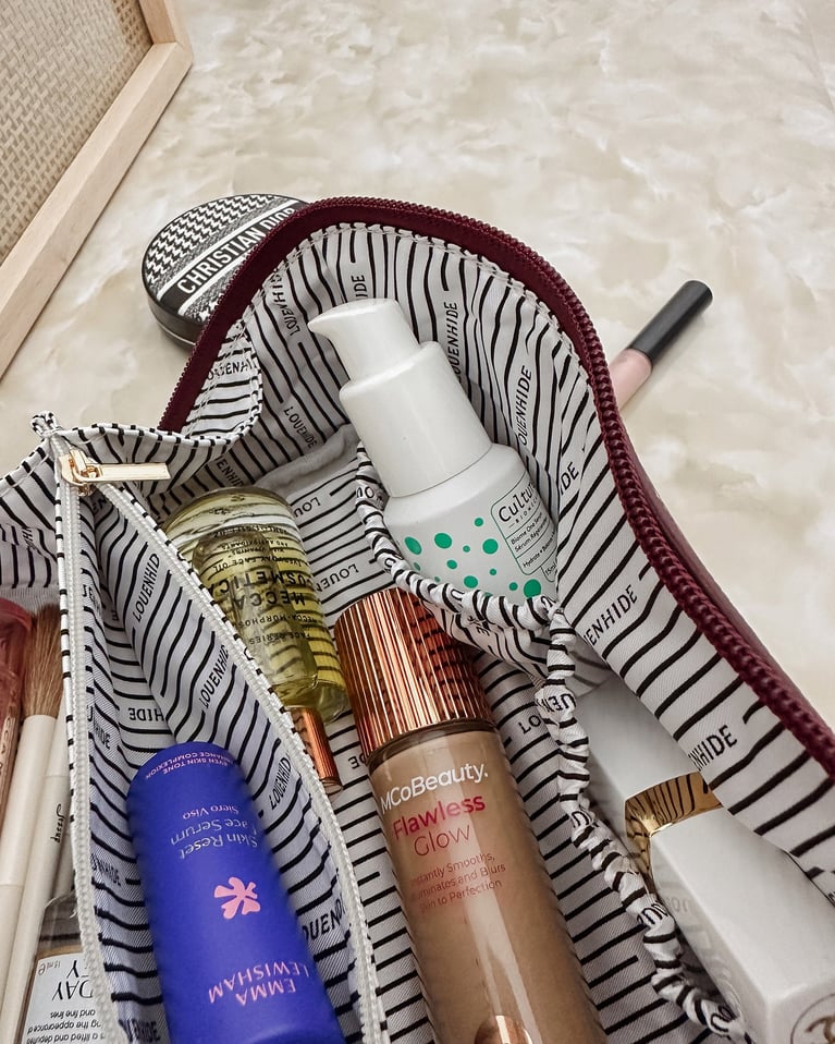 Louenhide Ellis Makeup Bag Burgundy