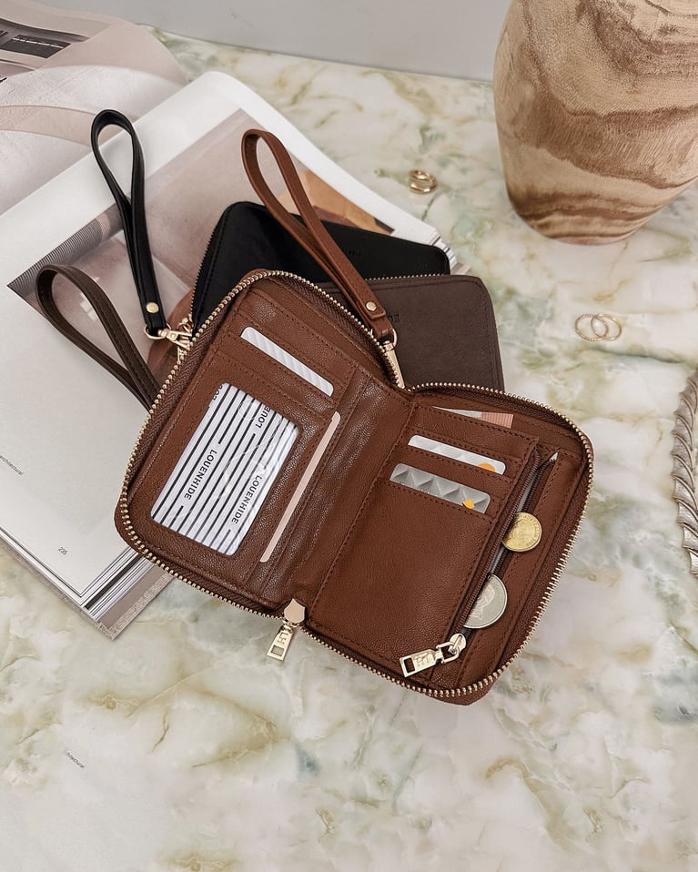Louenhide Eden Saddle Wallet Saddle Cognac