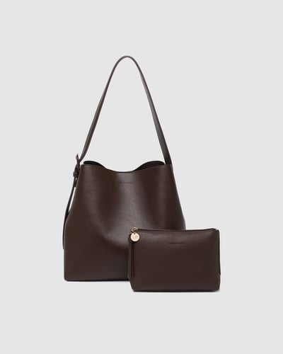 Peyton Everyday Pouch Set - Chocolate