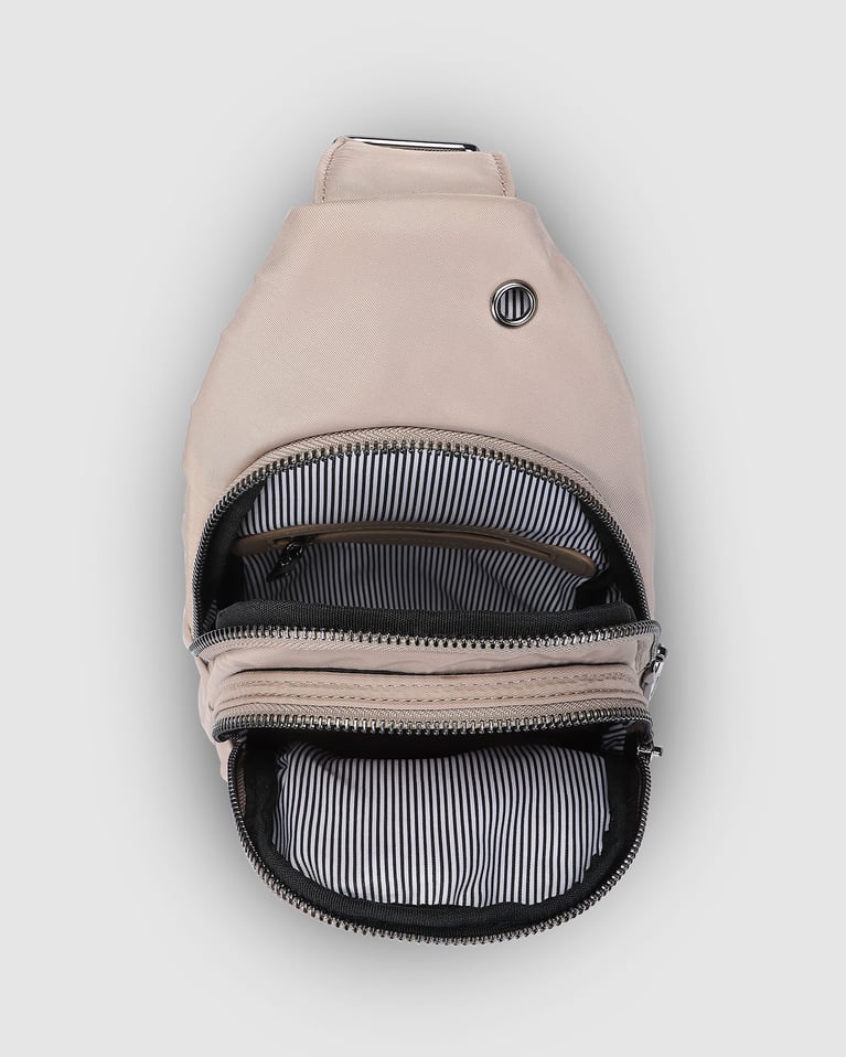 Louenhide Boyd Nylon Sling Bag Beige