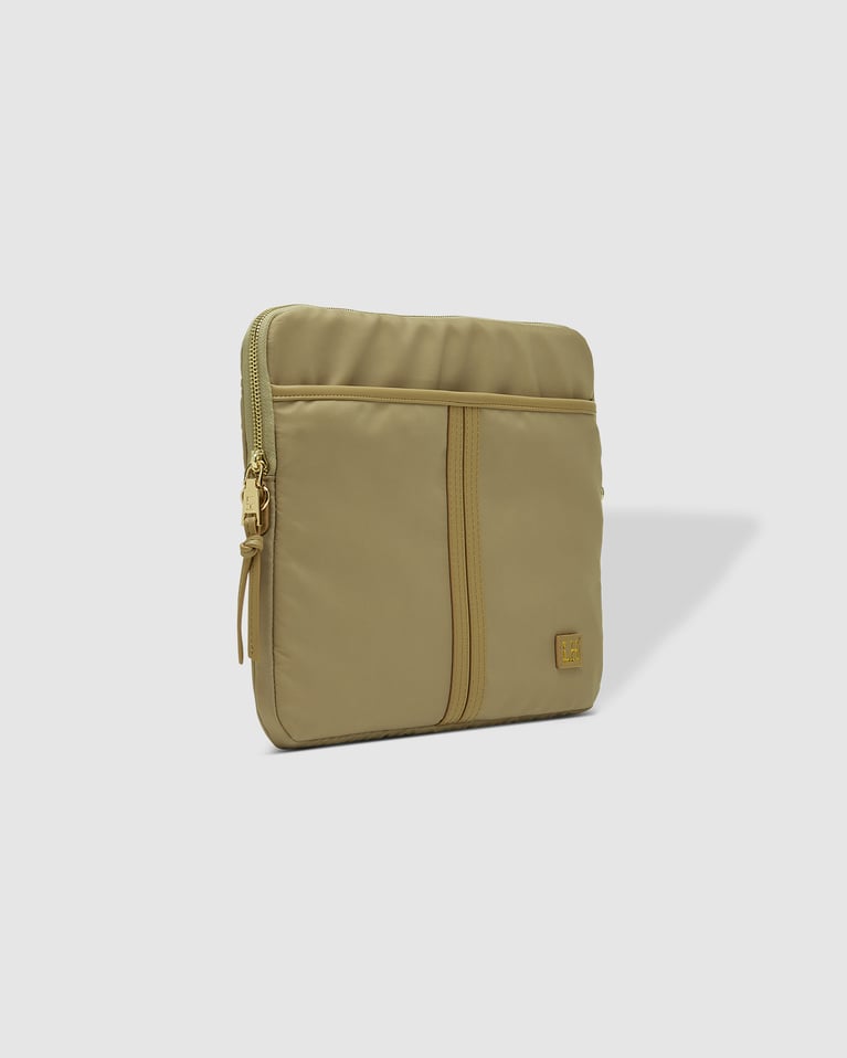 Louenhide Lina Nylon Laptop Sleeve Beige