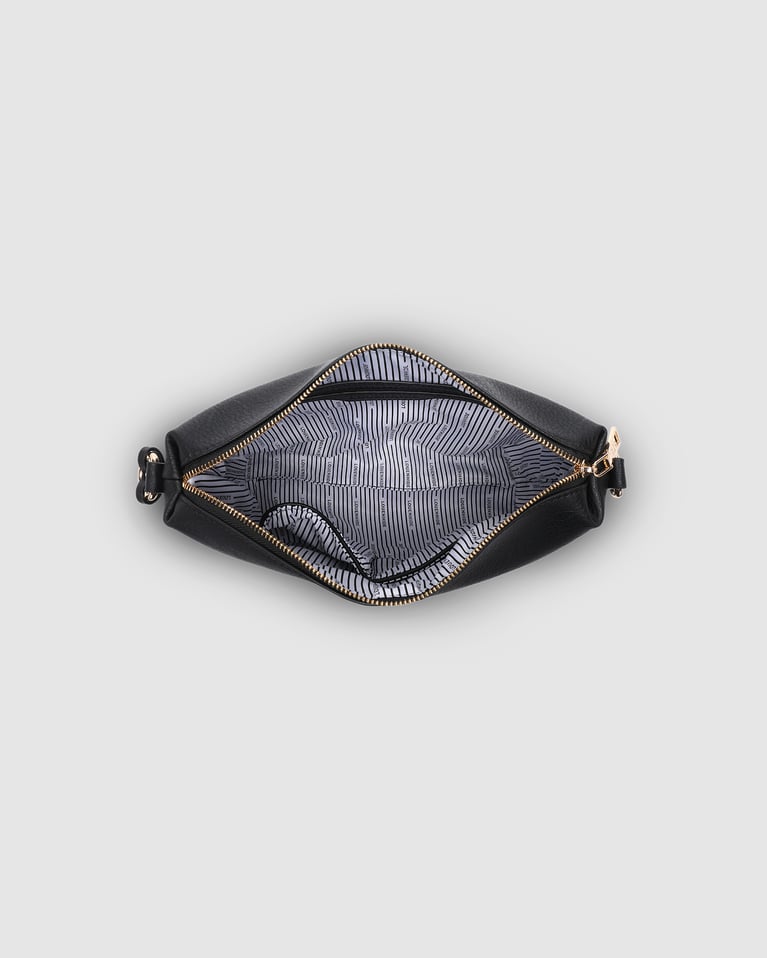 Louenhide Kasey Stripe Crossbody Bag Black